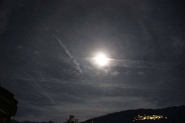 Night chemtrail spraying