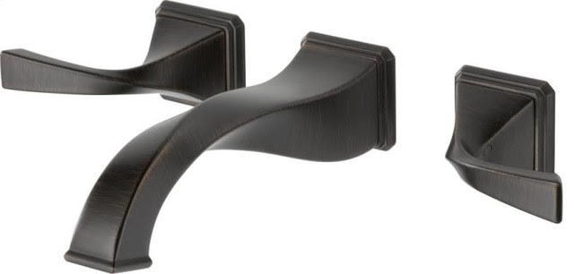 Brizo Virage Two Handle Wall-mount Lavatory Faucet - contemporary