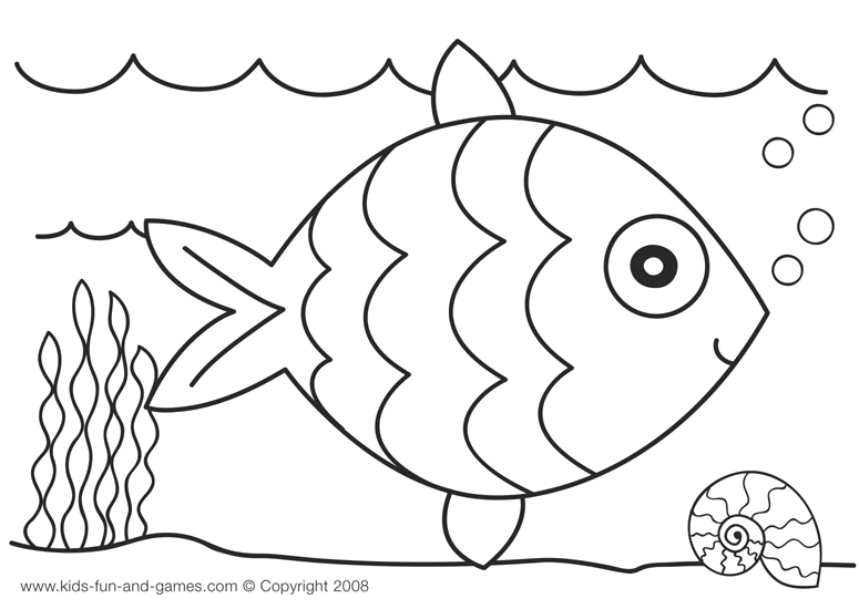 Rizkimuftygo Fish Coloring Pages For Kids