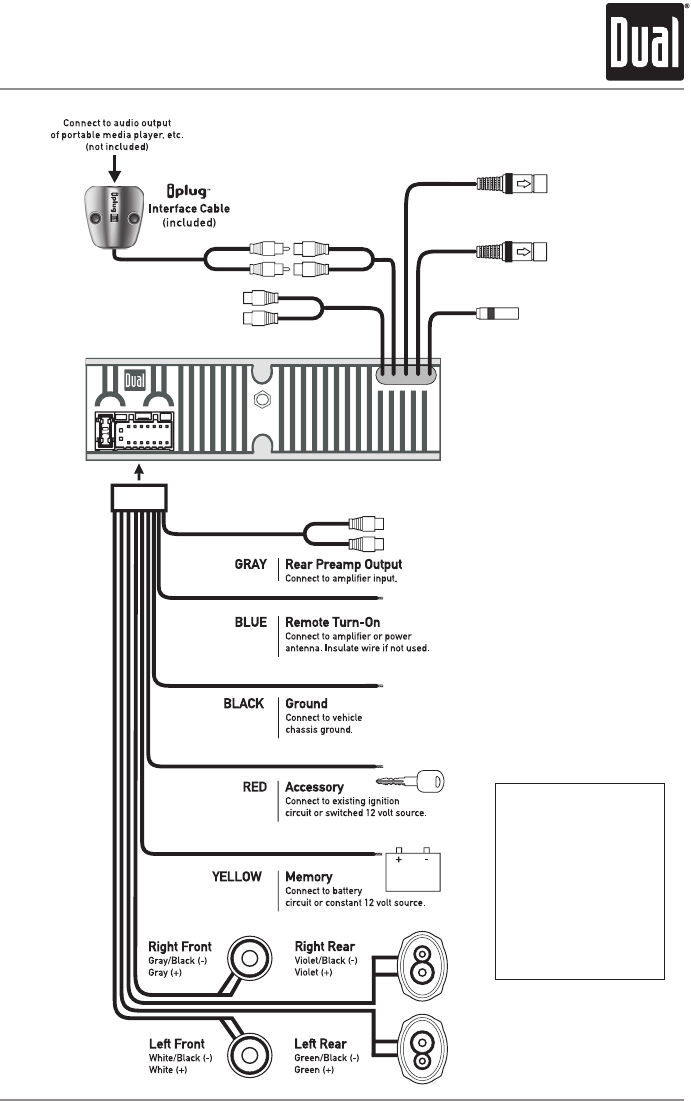 Dual Car Stereo Wiring Diagram