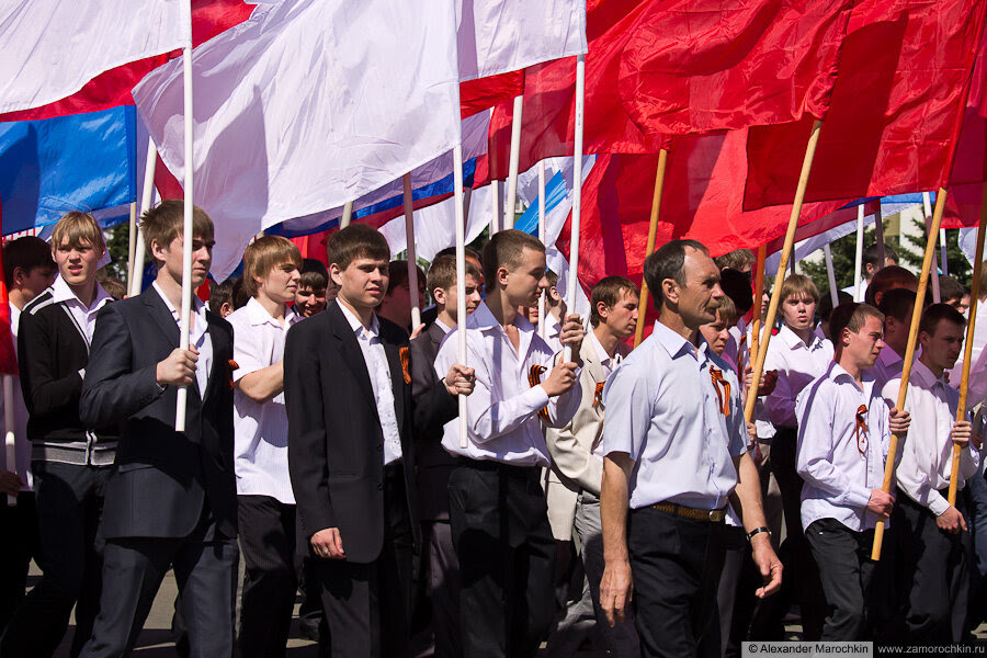 День Победы в Саранске - трудовые коллективы