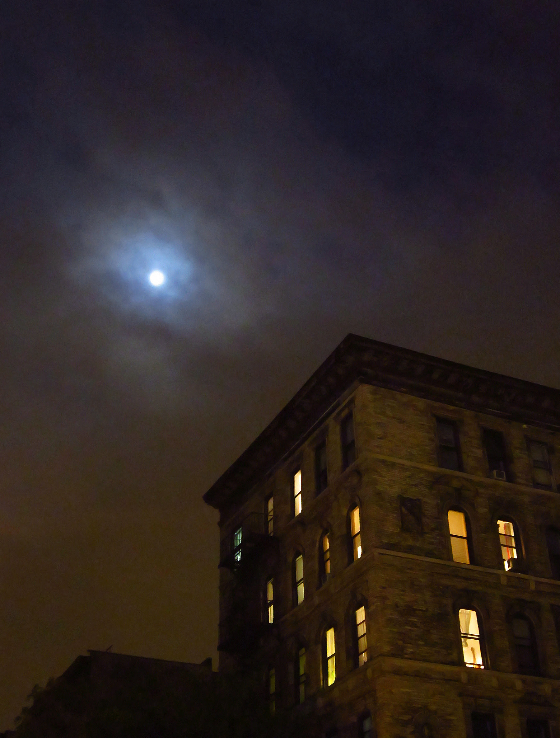 Moon over the East Village
