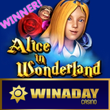 WinADay Casino Jackpot Winner Goes Down the Rabbit Hole and Comes Out Richer