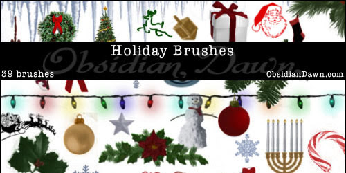 Christmas Photoshop Brushes