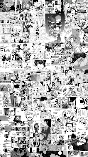High Quality Aesthetic Anime Manga Collage Wallpaper