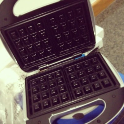 Yay! Got the waffle maker! :D can&#8217;t make for breakfast tml!! ^^  (Taken with instagram)