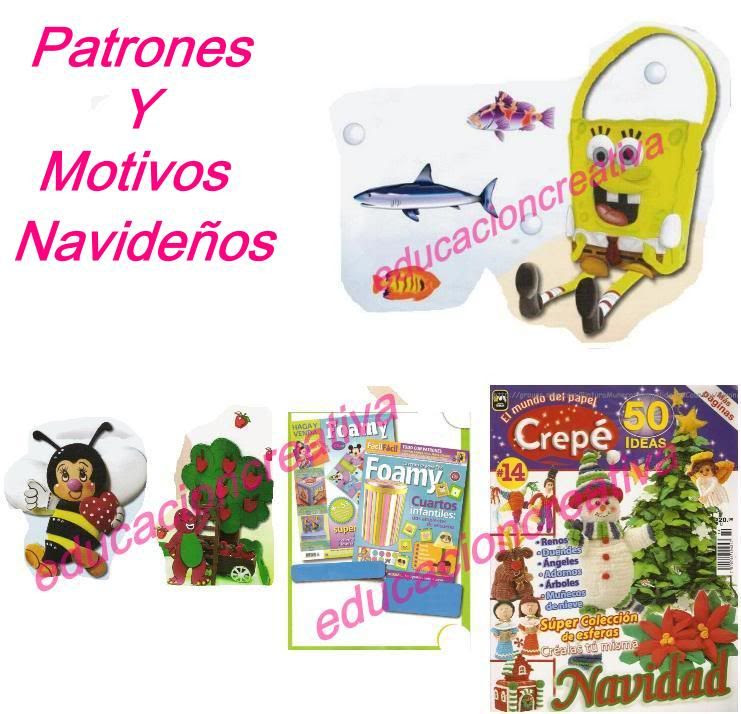 foami goma eva patrones y diseños