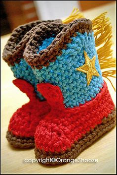 Free Cowboy Boots crochet pattern