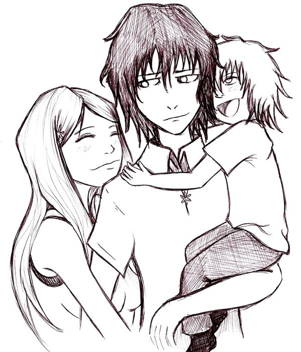 Featured image of post Anime Family Hugging Drawing Drawing anime characters can seem overwhelming especially when you re looking at your favorite anime that was drawn by professionals