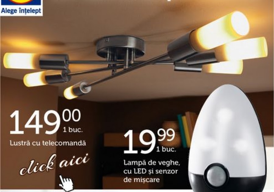 Plafoniere Neon Dedeman : Corpuri de iluminat interior: lustra cu telecomanda lidl