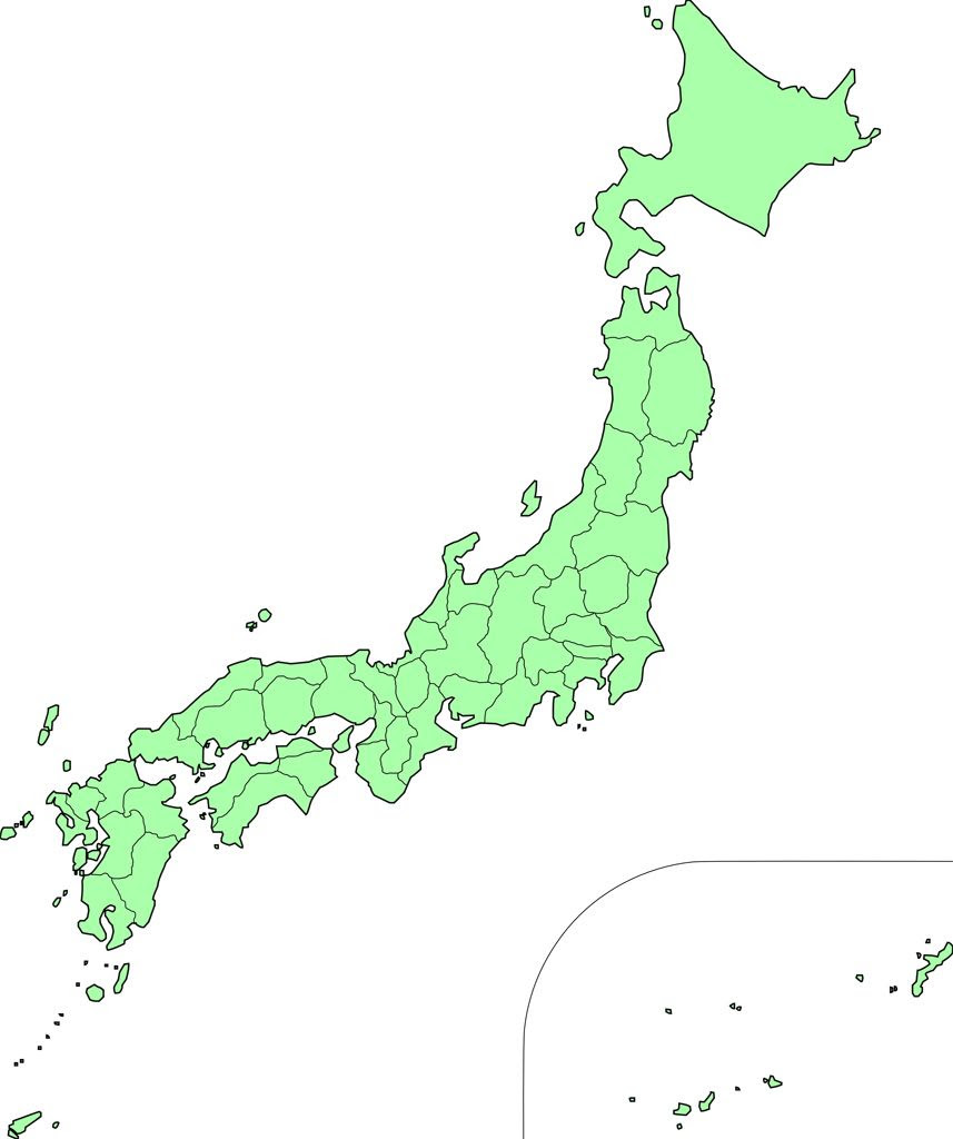 100 日本地図 イラスト フリー かわいい イラストトップダウンロード