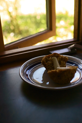 sour cream-applesauce muffins