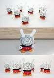 WuzOne's "Mickey Messy" custom Kidrobot Dunny mini-series!