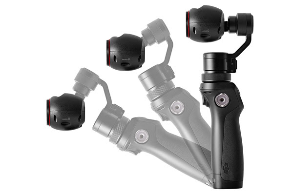 Hold it in any variety of angles; the Osmo's stabilizer will still give you steady footage.