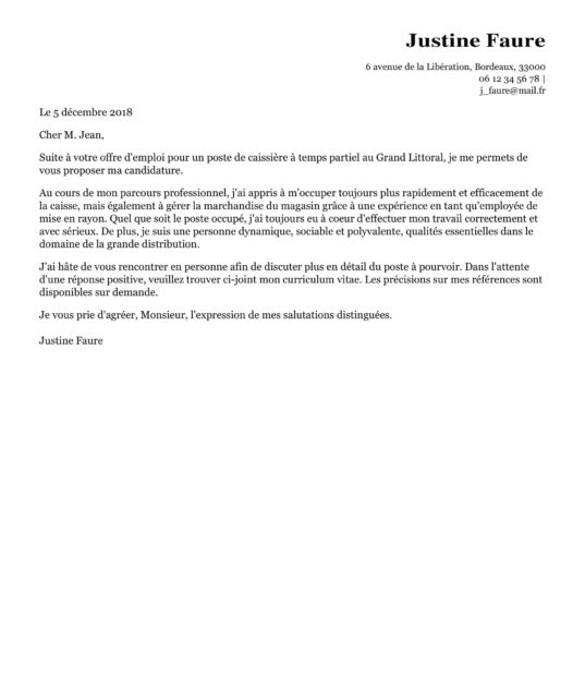 Lettre De Motivation Amp Gratuite  Lettre De Motivation Pour Un Emploi
