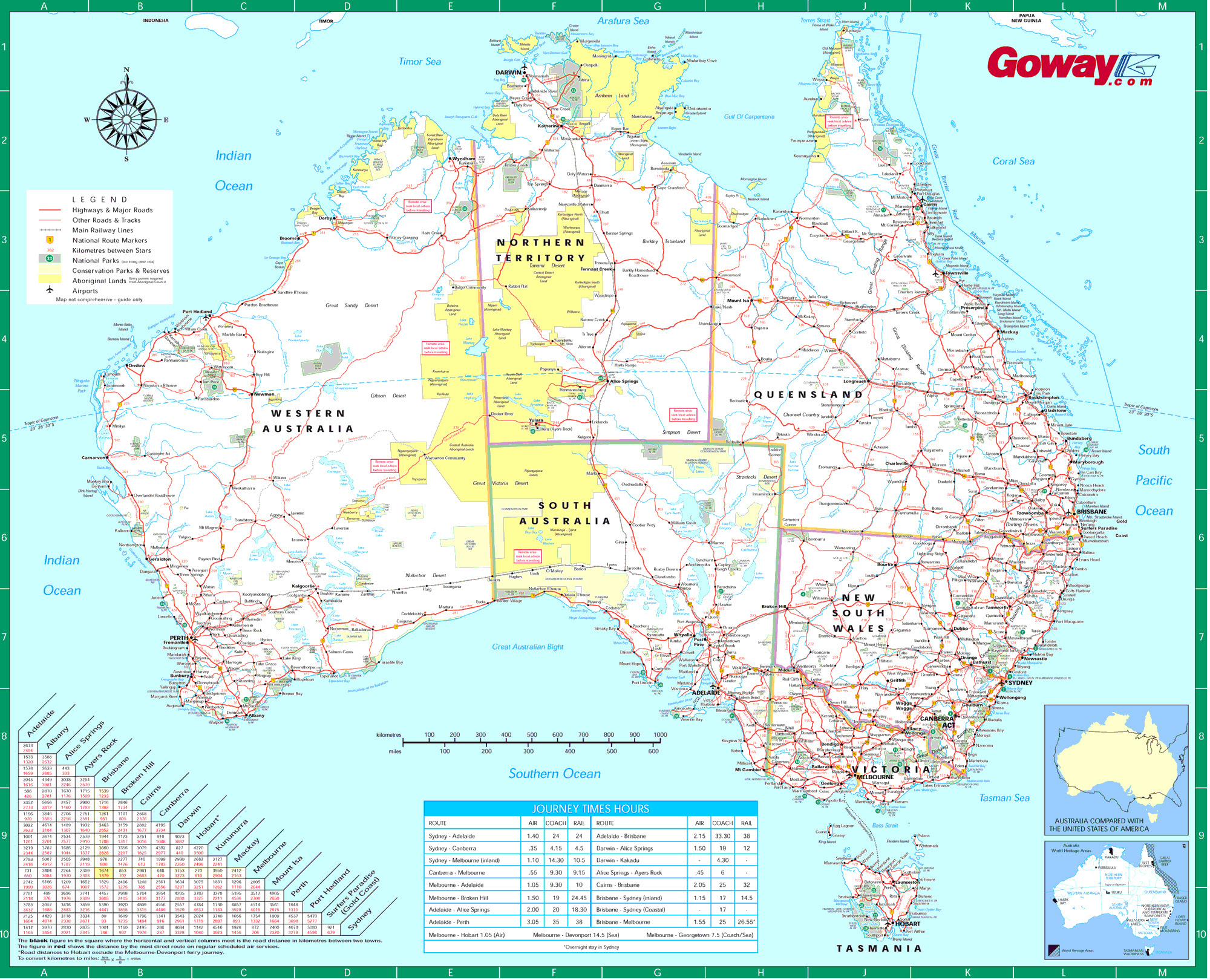Road Map Of Australia