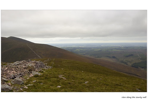 View along the County Wall