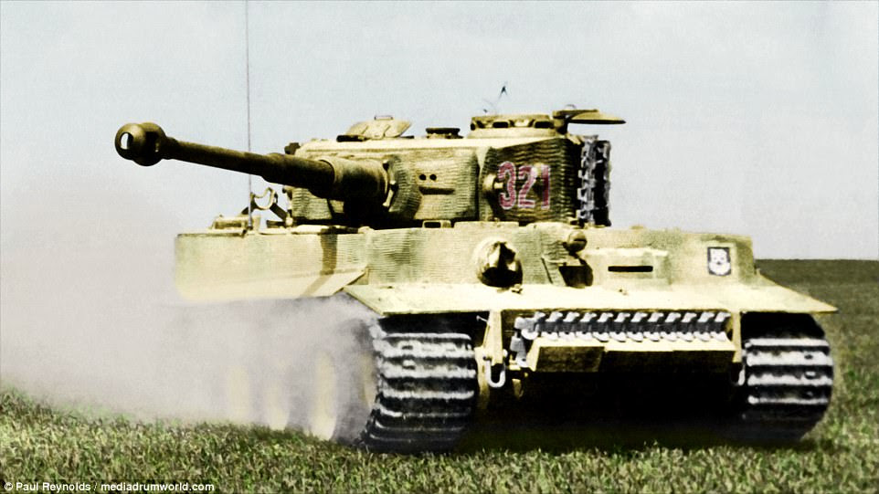 The Germans' most common tank was the Tiger I (officially known as Panzerkampfwagen VI Tiger Ausf H). It was deployed on all German fronts during the Second World War. The formidable tank weighed 50 tons (54 metric tons) and was heavily armoured. About 1,350 Tiger tanks were produced in total between August 1942 and August 1944. In 1943, the Tiger II was introduced. Only 492 of the Tiger IIs were built, but they were feared among Allied forces for their power and armour 