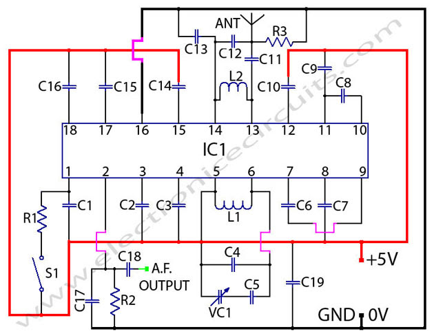 Fm Receiver Circuit Using Ic Cd1619cp - Circuit Diagram Images