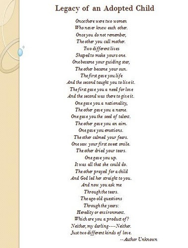 Adoption Poems The W Guide