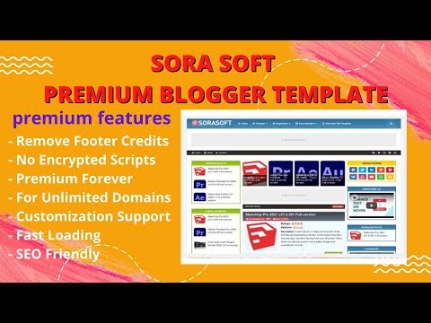 sora soft premium blogger template free download