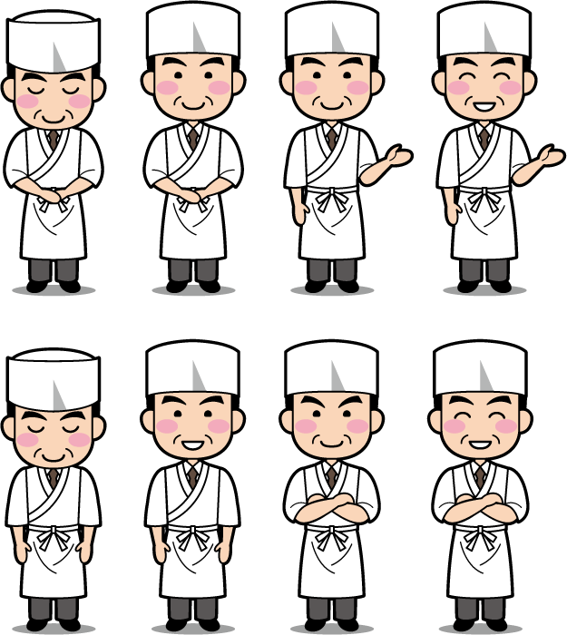 19年の最高 板前 イラスト かわいい かっこいい無料イラスト素材集 イラストイメージ