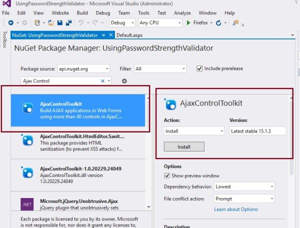 ajax control toolkit