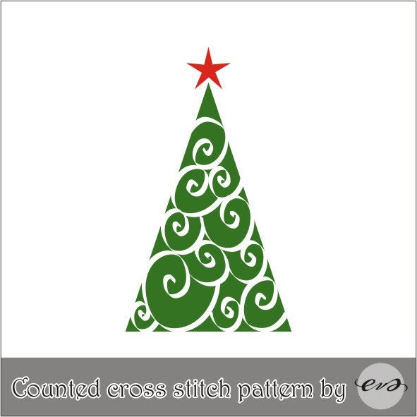 Christmas Tree, cross stitch pattern, square stitch, crochet pattern, loom weaving pattern, wall hangers, cushion pattern,PDF - PATTERN ONLY - evascreation Christmas Tree, cross stitch pattern, square stitch, crochet pattern, loom weaving pattern, wall hangers, cushion pattern,PDF - PATTERN ONLY - evascreation