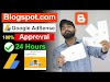 BlogSpot AdSense Approval for Free || Blogger AdSense Approval 2022 