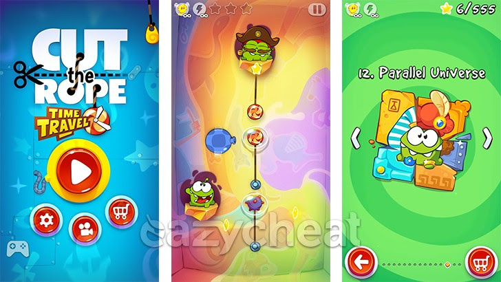 Cut the Rope: Time Travel v1.5.2 Cheat - Easiest way to cheat android