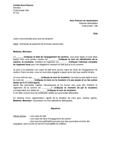 Sample Cover Letter Exemple De Lettre Garant
