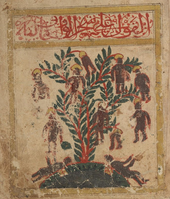 Illustration of waq-waq tree - Arabic folk belief