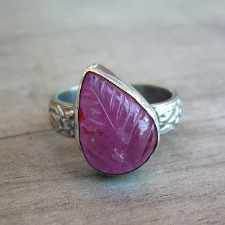 pink tourmaline leaf