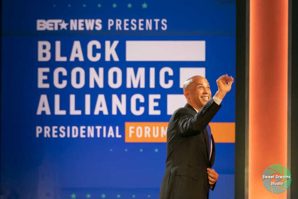 cory booker black economic alliance entertainment television president forum