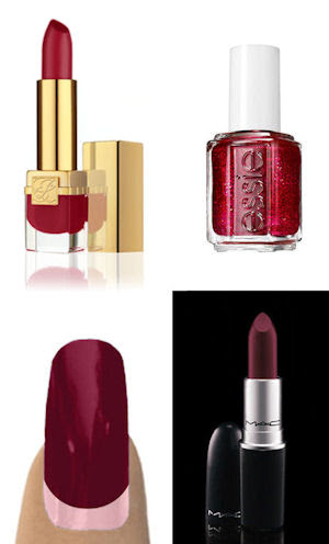 Bordeaux Lips and Nails Post