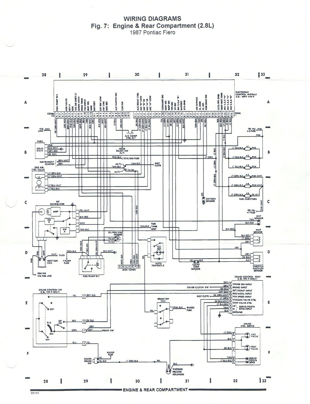 1984 Pontiac Fiero Wiring Diagram - Wiring Diagram