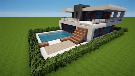 Minecraft Modernes Haus Zum Nachbauen Modernes Haus