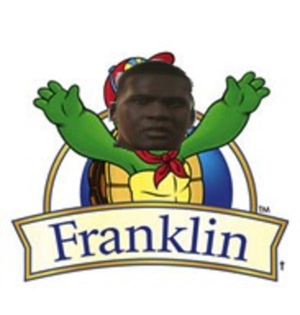 Cartoon Franklin The Turtle With Glasses