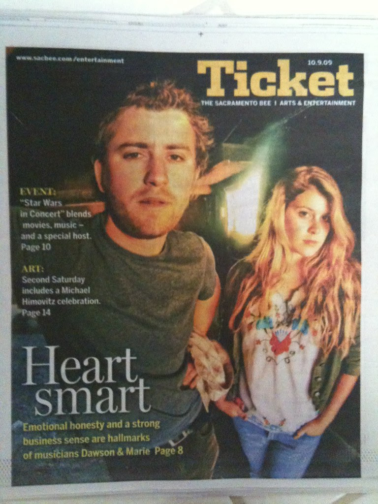 Drew and Marlana on the Cover of the Ticket Section!