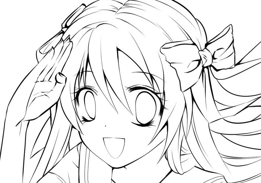 Anime Girl Neko Coloring Pages | Best Coloring Pages