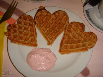 heart waffles