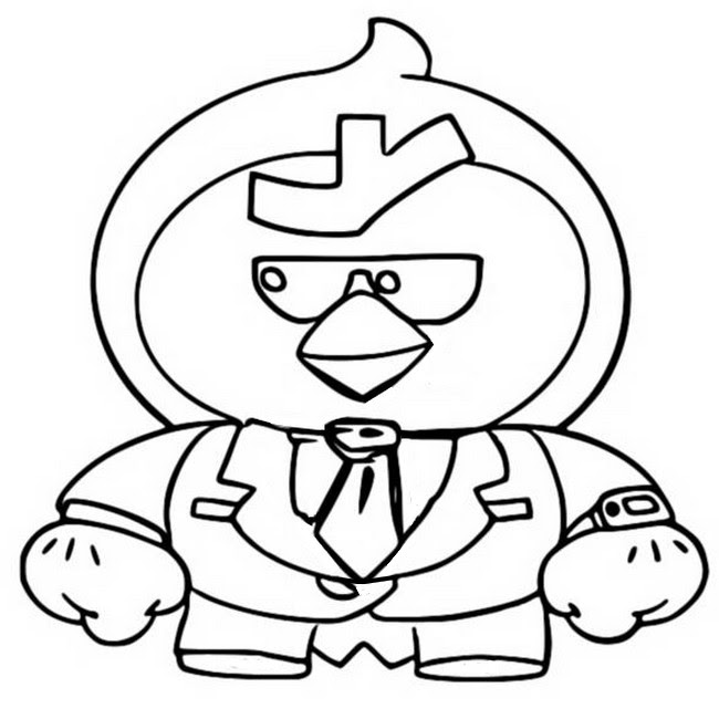 Brawl Stars Coloring Pages Agent P Coloring And Drawing