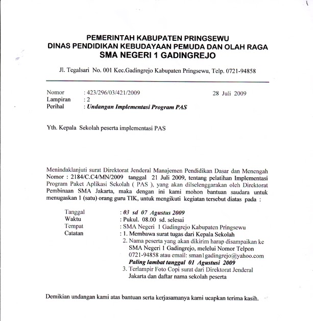 Contoh Surat Resmi Bahasa Sunda Mosaicone