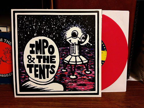 Impo & The Tents - Going To The Moon 7" - Pink Vinyl (/100) by Tim PopKid
