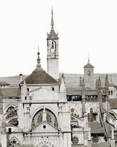 Torre del Reloj y Cimborrio de la Catedral de Toledo en 1872. Fotografía de Jean Laurent (detalle), Archivo Ruiz Vernacci