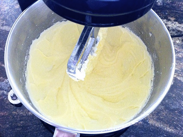 Eggs Creamed into Butter and Sugar