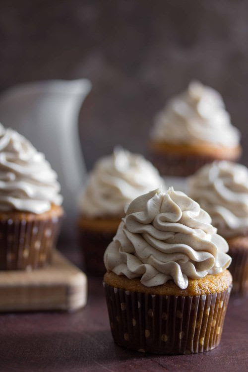 sweet potato cupcakes with marshmallow frosting