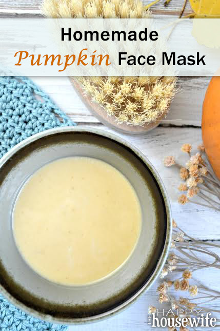 Homemade Pumpkin Face Mask by the Happy Housewife Homemade Pumpkin Face Mask by the Happy Housewife