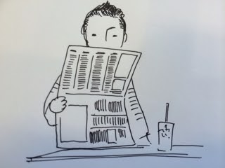 トップコレクション 新聞を読む イラスト 無料の印刷可能なイラスト素材