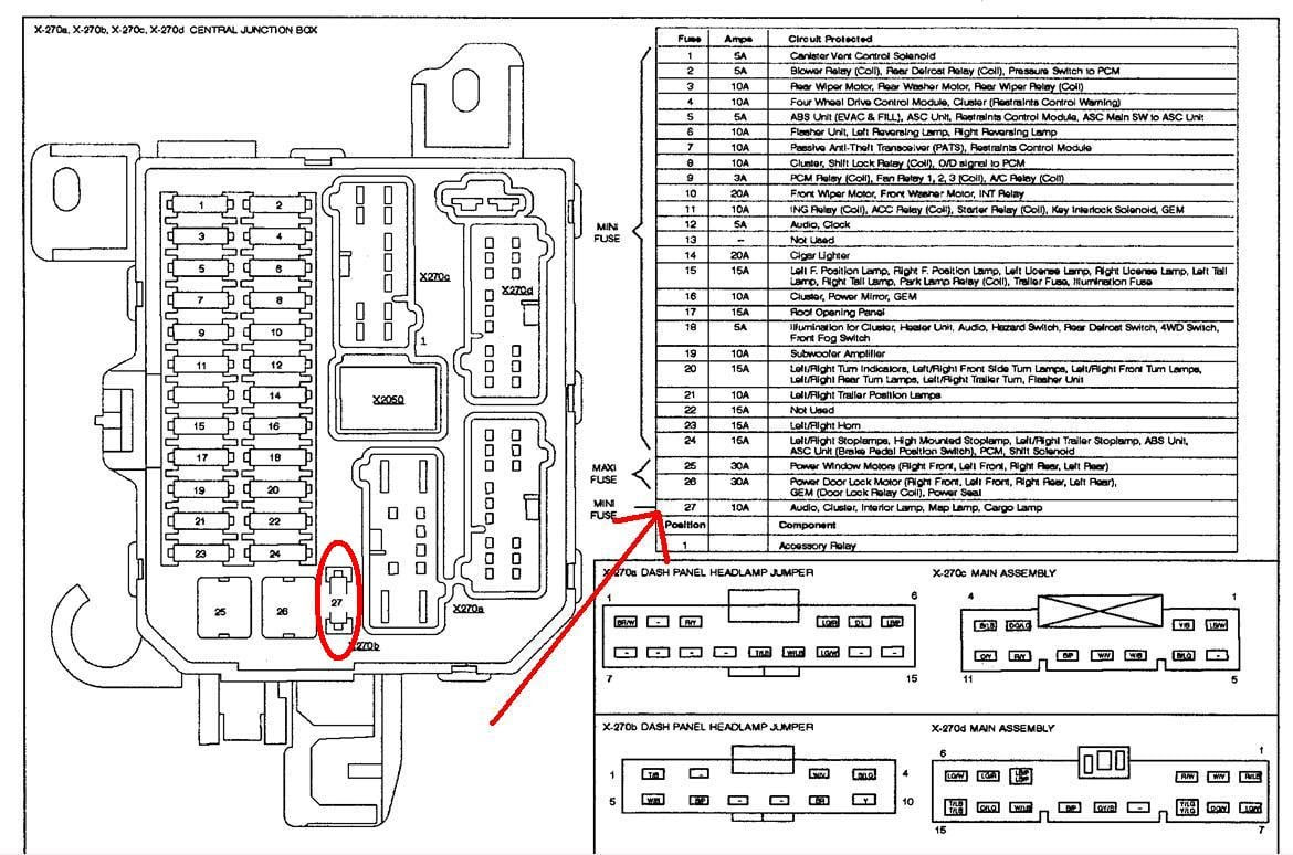 2006 mazda 3 fuse box diagram